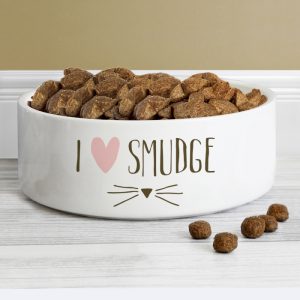 Personalised Cat Features Bowl