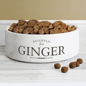 Personalised 'Reserved For' Pet Bowl
