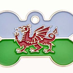 Wales Flag Dog ID Tag