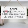 Personalised 'Wagging Tails' Dog Wooden Sign