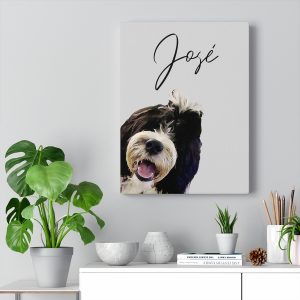 Personalised Pet Portrait Canvas Print