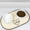 Personalised Love Heat Pet Bowl Placemat