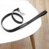 Personalised Classic Black Leather Dog Lead